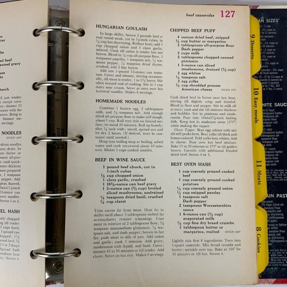 Better Homes & Gardens New Cook Book 1969 Ring Binder 2nd Printing Hardcover USA - Picture 10 of 16